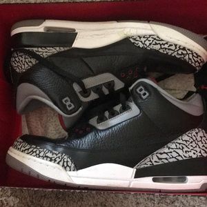 Air Jordan 3 2011 retro black cement sz 11